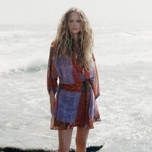 ZARA Patchwork print dress.